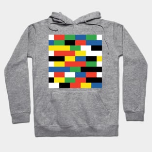 Rainbow Brick Wall Pattern Hoodie